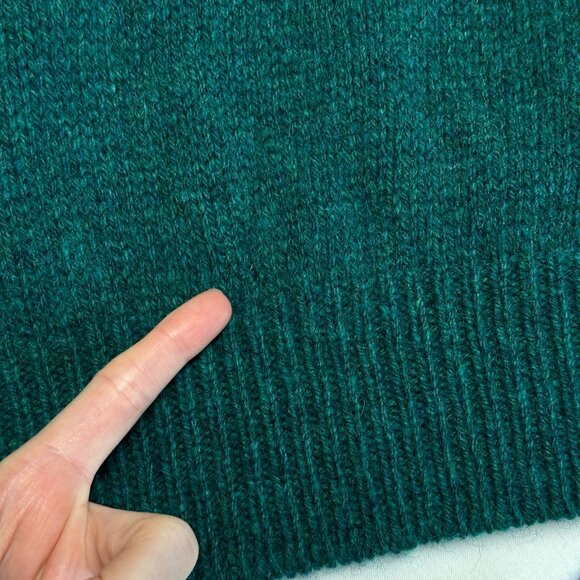 Vintage LL Bean Mens Wool Shawl Collar Sweater Size Large Pullover Fisherman USA - Picture 6 of 10